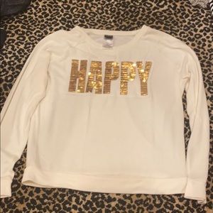 GOLD Happy Sweatshirt